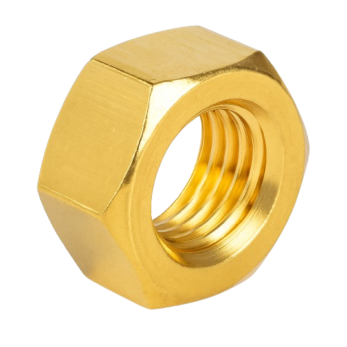 Imperial Hexagonal Nut yellow Zinc Plated 1-3/4-5 Grade 8