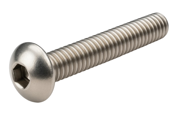 Button Head Cap Screw Full thread 316 Stainless Steel 4-40 * 3/8" [Cup Point] [Allen Drive]