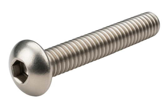 Button Head Cap Screw Full thread 316 Stainless Steel 1/2-13 * 2" [Cup Point] [Allen Drive]