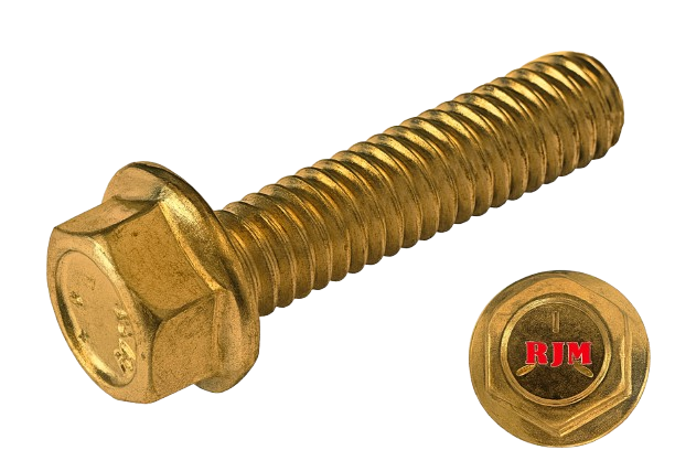 Imperial Flanged Hexagonal Bolt Full Thread 1/4-20 * 1" Grade 5