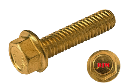 Imperial Flanged Hexagonal Bolt Full Thread 1/4-20 * 1" Grade 5