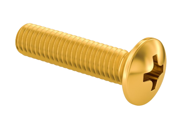 Pan Head Machine Screw Full Thread Brass 8-32 * 1/2" [Philips Drive]