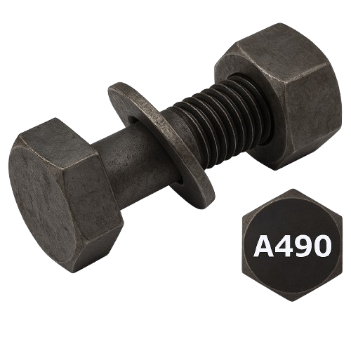 Imperial Structural Hexagonal Bolt Partial Thread Plain Alloy Steel 1-8 * 2-1/2" Grade A490
