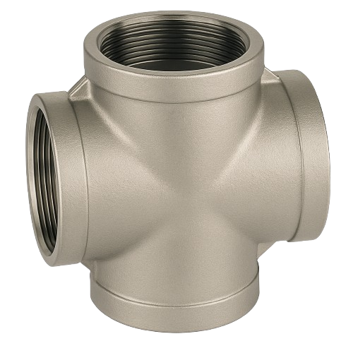 Low Pressure Threaded Cross Connector 316 Stainless Steel 4-8 [Female NPT]