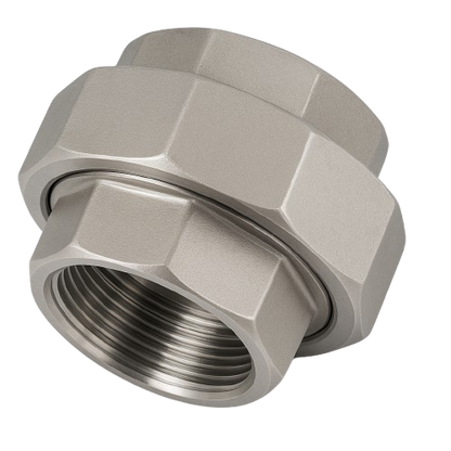Low Pressure Threaded Union Straight Connector 316 Stainless Steel 1-1/2-11-1/2 [Female NPT]