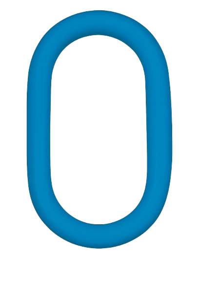 Oblong Link Blue Painted Alloy Steel 5-1/2 * 3/4" Grade 100