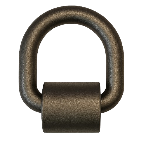 Weld-On Tie Down Ring Black Steel 1/2