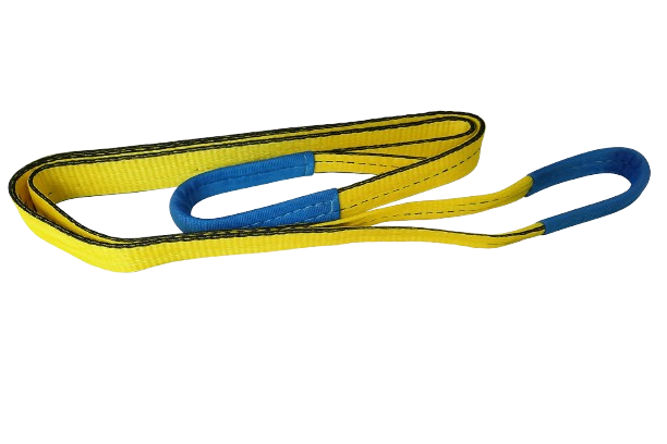 Yellow Web Sling With Reinforced Eye In Polyester 2" Width * 12'  * 2 plies Grade 5