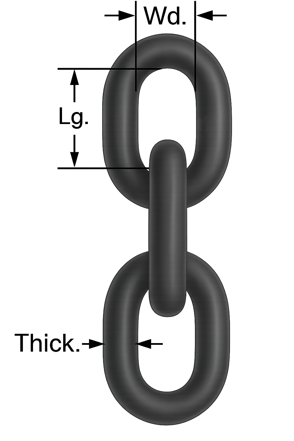 Straight Link Chain Zinc 3/8 Grade 30