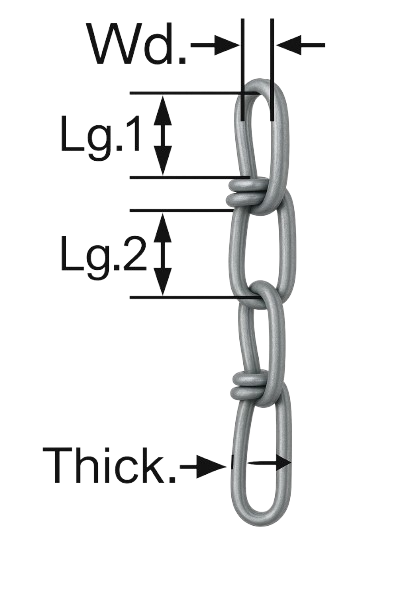 Coil Chain Zinc #1