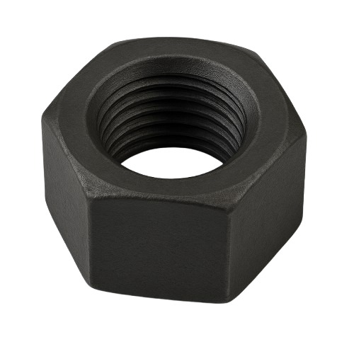 Imperial Hexagonal Nut black Plated Fine Thread 1-3/8-12 Grade 5