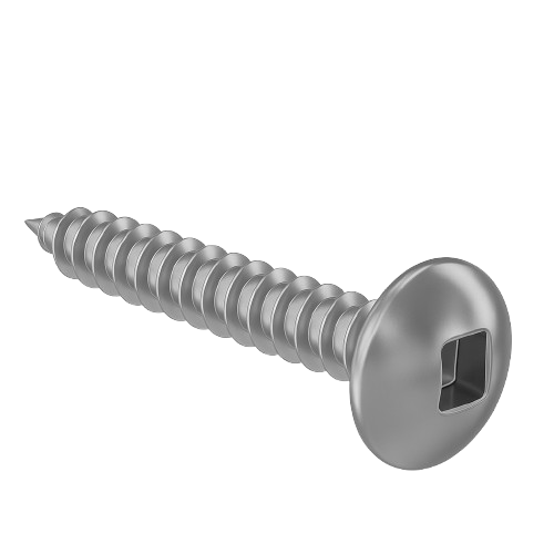 Truss Head Metal Screw Full Thread Stainless Steel #8 * 5/8" [Square Drive]