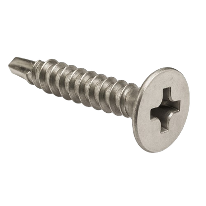 Flat Head Self-Drilling Screw 410 Stainless Steel #8 * 5/8" [Square Drive]