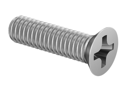 Flat Head Machine Screw Full Thread Stainless Steel 1/4-20 * 4" [Philips Drive]