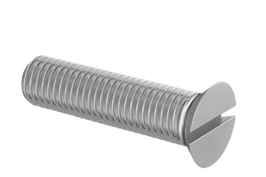 Flat Head Machine Screw Full Thread Stainless Steel 3/8-24 * 3/4" [Philips Drive]