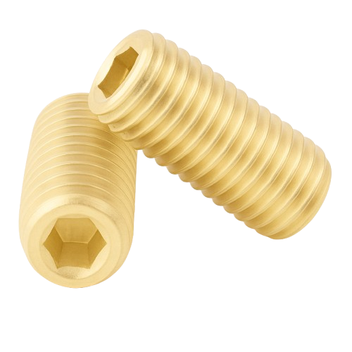 Set Screw Full Thread Copper Nickel 3/8-16 * 3/4" Grade 8 [Cup Point] [Allen Drive]
