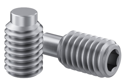 Set Screw Full Thread 304 Stainless Steel 4-40 * 1/4" [Dog Point] [Allen Drive]
