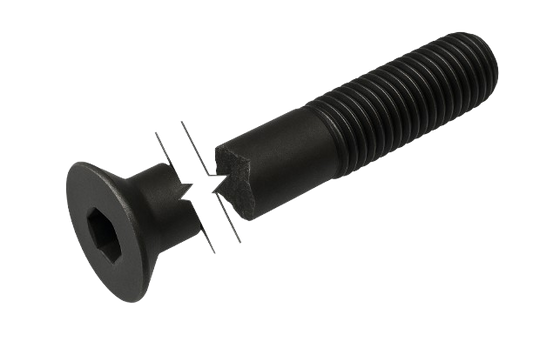Metric Flat Head Cap Screw Black-Oxide Alloy Steel Partial Thread M16 * 2.0 * 140mm Grade 12.9 [Allen Key]