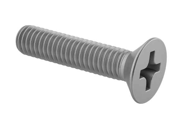 Flat Head Cap Screw Fine & Full Thread Stainless Steel 0-80 * 1/2" [Cup Point] [Allen Drive]