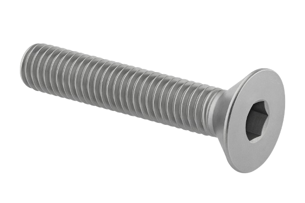 Flat Head Cap Screw Full Thread Stainless Steel 1/4-20 * 1-1/2" [Cup Point] [Allen Drive]