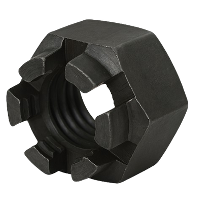 Castel Nut Fine Thread black Steel 1/2-20 Grade 2