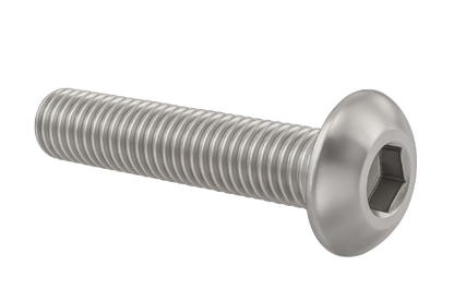 Button Head Cap Screw Full thread Stainless Steel 10-24 * 5/16" [Cup Point] [Allen Drive]
