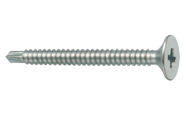 Flat Head Self-Drilling Screw Zinc #6 * 1" [Philips Drive]