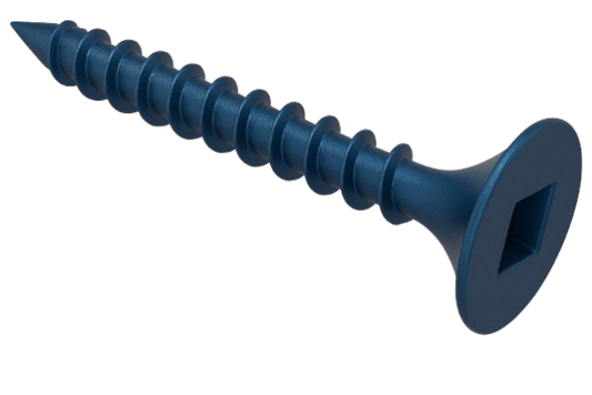 Flat Head Concrete Screw Yellow Zinc 10 * 1-1/4" [Square Drive]