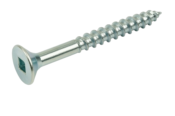 Flat Head Wood Screw Zinc #8 * 3-1/2" [Square Drive]