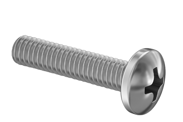 Pan Head Machine Screw Full Thread Stainless Steel 6-32 * 3/16" [Philips Drive]