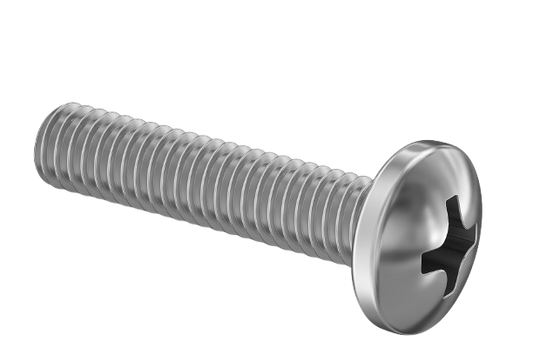 Pan Head Machine Screw Full Thread Stainless Steel 12-24 * 1-1/2" [Philips Drive]
