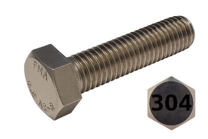 Imperial Hexagonal Bolt Fine And Full Thread 304 Stainless Steel 5/8-18 * 1-1/2"