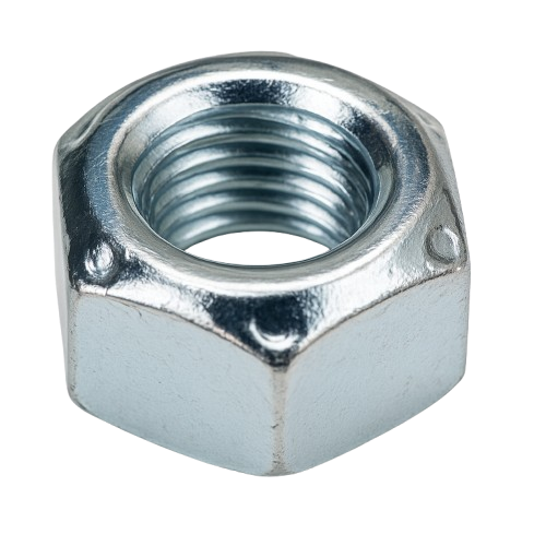 Metric Hexagonal Nut Fine Thread Zinc M12 * 1.5  Grade 8.8
