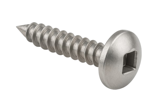 Pan Head Metal Screw Full Thread Stainless Steel #10 * 2" [Square Drive]