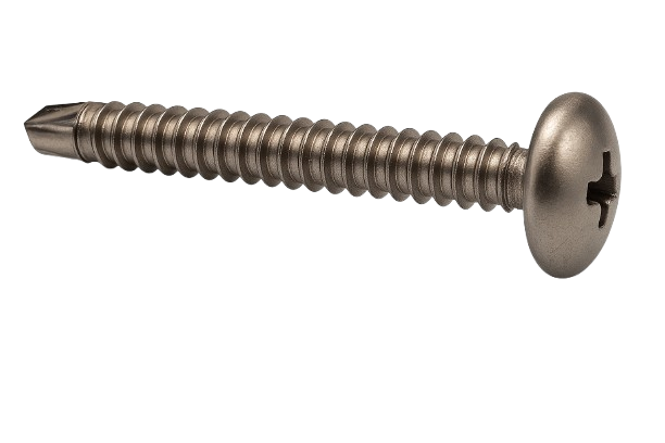 Round Head Self-Drilling Screw 410 Stainless Steel #6 * 1/2" [Square Drive]