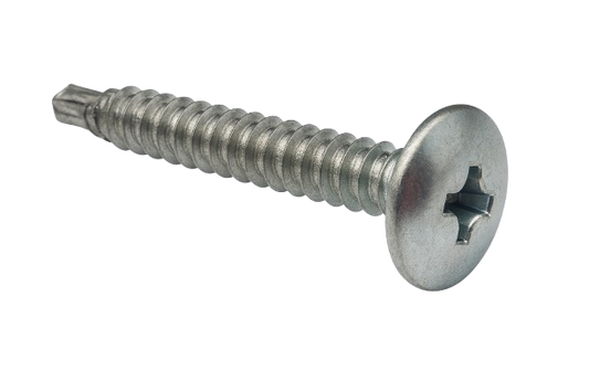 Extra-Wide Rounded Head Drilling Screw Zinc #8 * 3/4" [Philips Drive]