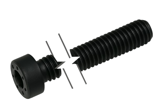Metric Low Head Socket Head Cap Screw Black-Oxide Alloy Steel Full Thread M10 * 1.5 * 12mm Grade 10.9 [Allen Key]