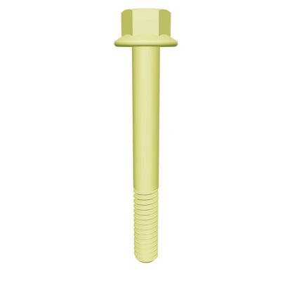 Imperial Flanged Hexagonal Bolt Partial Thread Yellow Zinc Plated 1/4-20 * 1-1/4" Grade 5