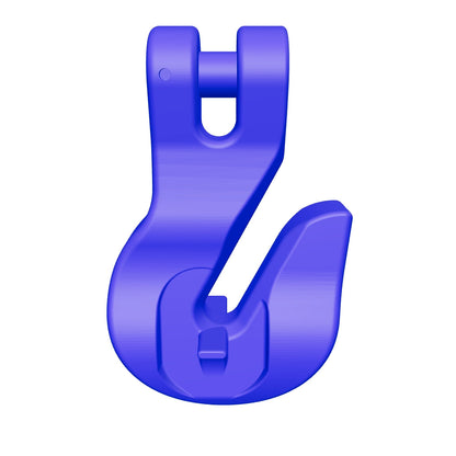 Grab Hook With Clevis Blue Painted Alloy Steel 3/8 Grade 100