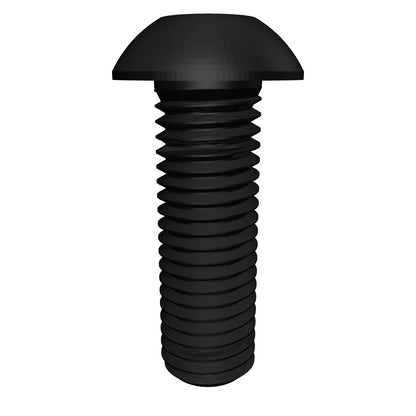 Button Head Cap Screw Full Thread Black-Oxide Alloy Steel 8-32 * 3" Grade 8 [Cup Point] [Allen Drive]