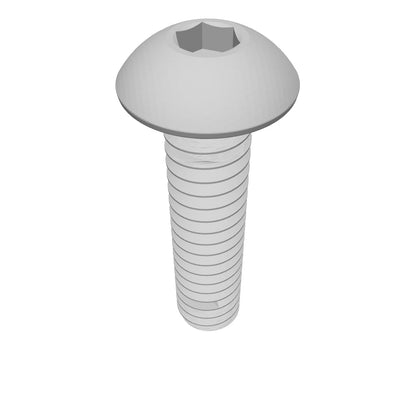 Button Head Cap Screw Full thread 316 Stainless Steel 4-40 * 3/8" [Cup Point] [Allen Drive]