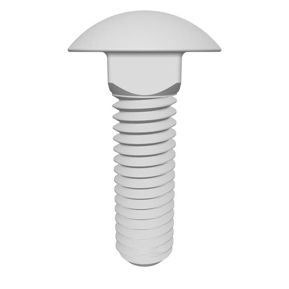 Imperial Carriage Bolt Dome Head Full Thread 316 Stainless Steel 1/4-20 * 1"