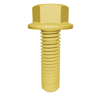 Imperial Flanged Hexagonal Bolt Full Thread 1/4-20 * 1" Grade 5