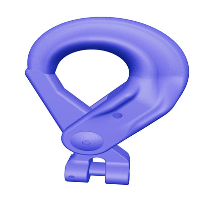 Clevis Hook bleu Painted Alloy Steel 1/4 Grade 100