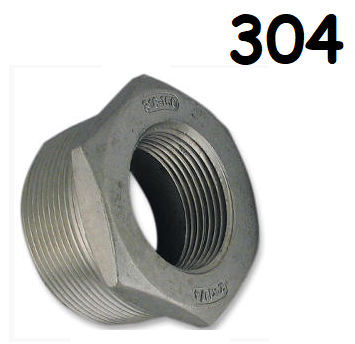 Low Pressure Bushing Adapter Pipe Fitting Stainless Steel 1-1/2-11-1/2 Male Reduce to 1/2-14 Femelle[NPT]