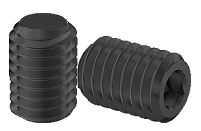 Set screw Full Thread Black Oxyde Alloy Steel 1/4-20 * 7/8" Grade 8 [Nylon Point] [Allen Drive]