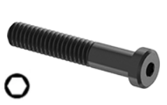 Low Head Socket Head Cap Screw Black Steel 3/8-16 * 2" Grade 8 [Cup Point] [Allen Drive]